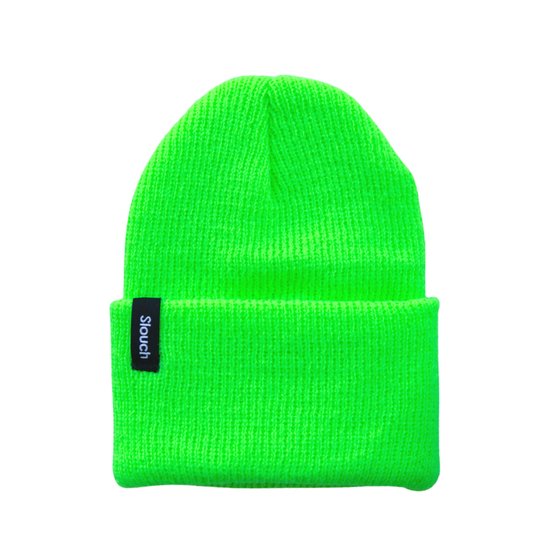 Lime Knit Cuff Beanie for Infants, Toddlers, and Adults