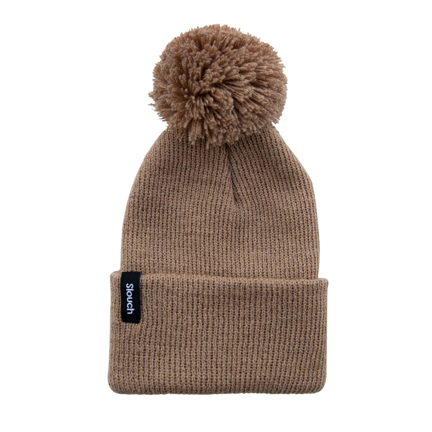 Sand Knit Cuff Beanie w/ Pom for Infants, Toddlers, and Adults