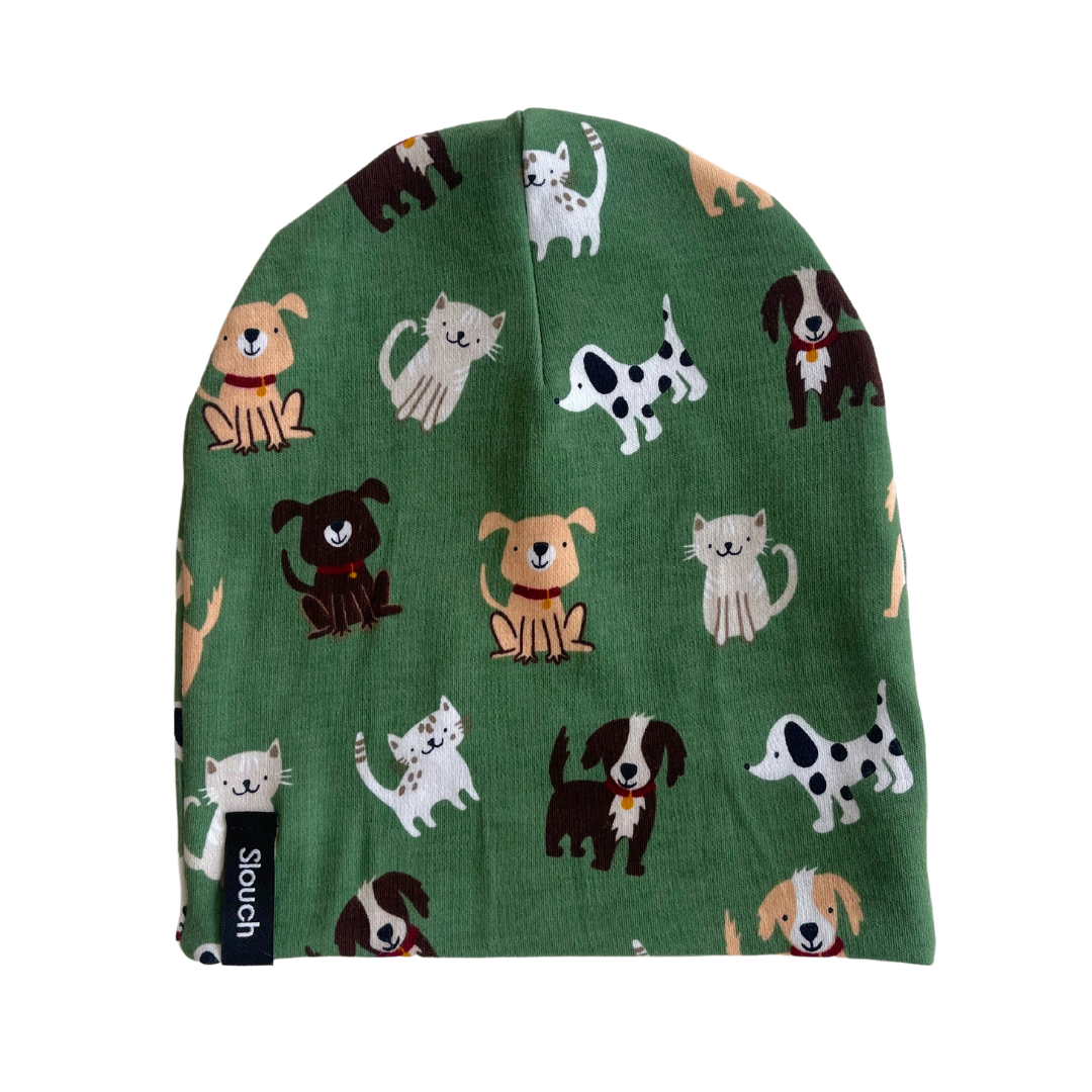 Cat & Dog Slouch Beanie for Newborns, Kids, and Adults