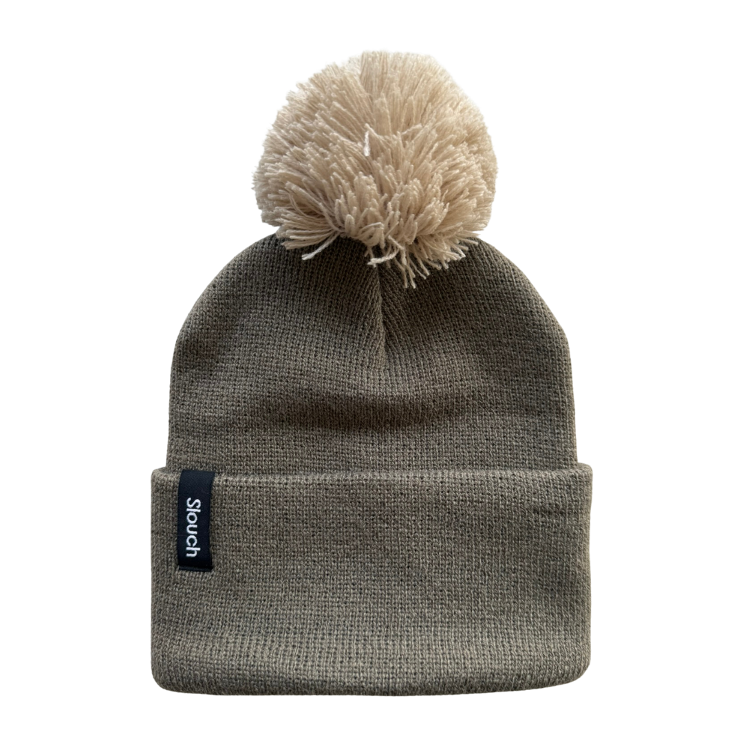 Cliff Knit Cuff Beanie w/ Moon Pom