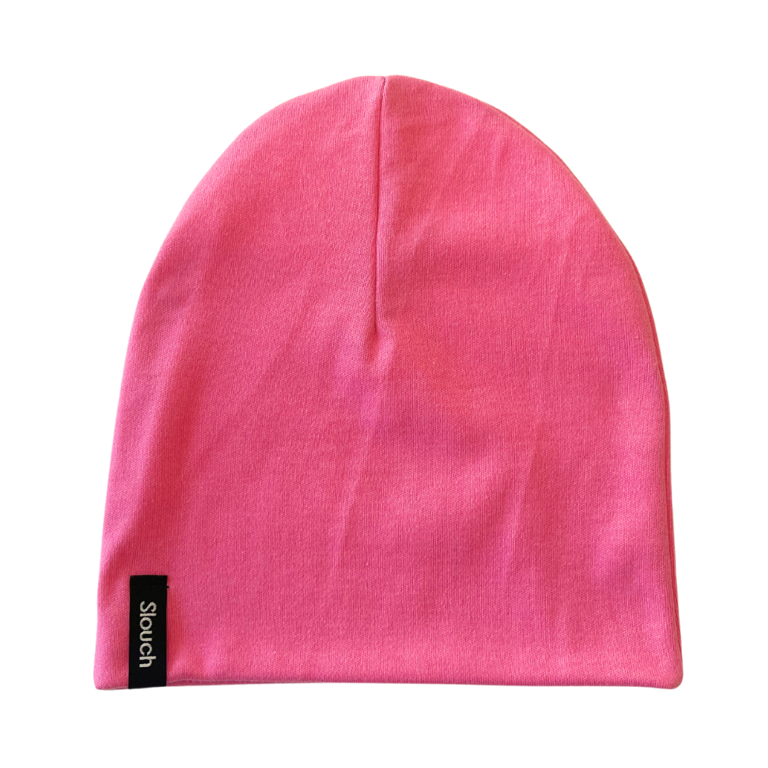 Cotton Candy Pink Slouch Beanie for Newborns, Kids, and Adults