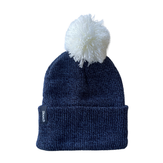 Cove Knit Cuff Beanie with Cloud Pom for Infants, Toddlers, and Adults