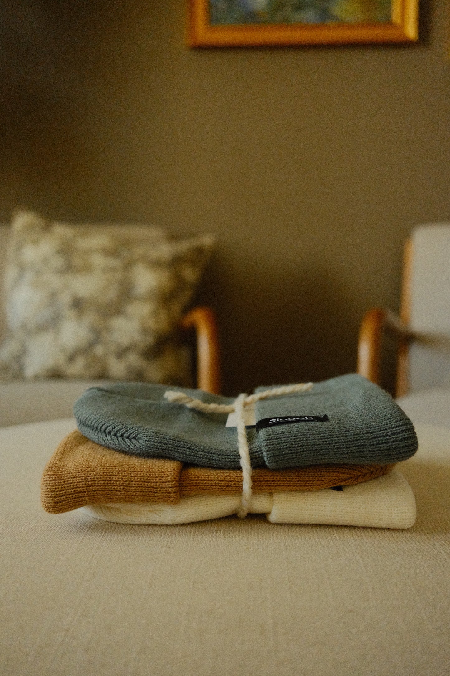 Ocean, Sand, & Cloud Knit Cuff Beanie Bundle