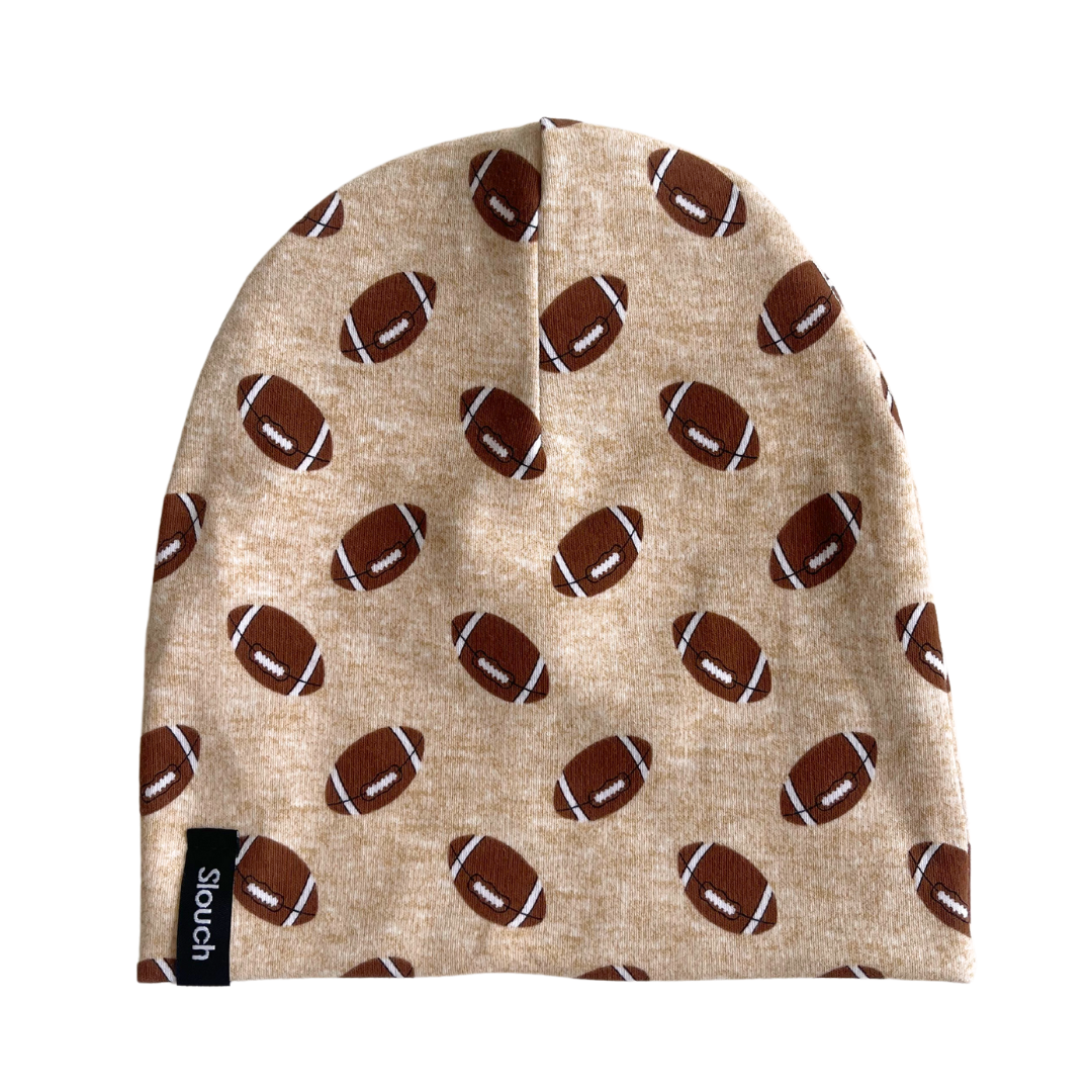 Football Slouch Beanie for Newborns, Kids, and Adults