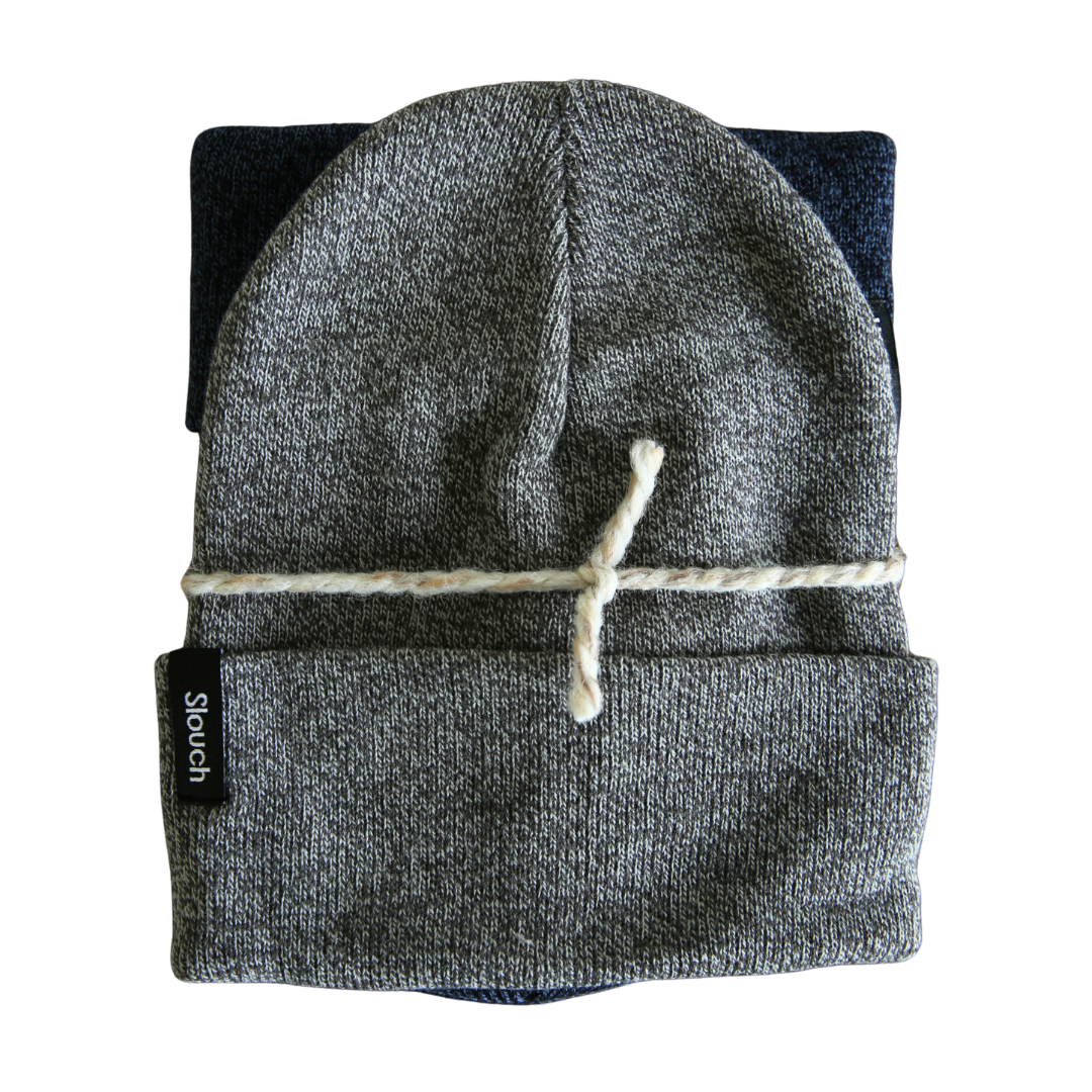 Youth/Adult Beanie Bundle - Heather Gray & Cove
