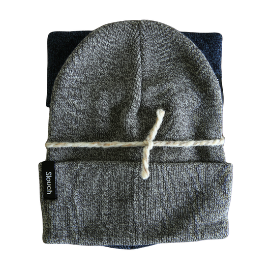 Youth/Adult Beanie Bundle - Heather Gray & Cove
