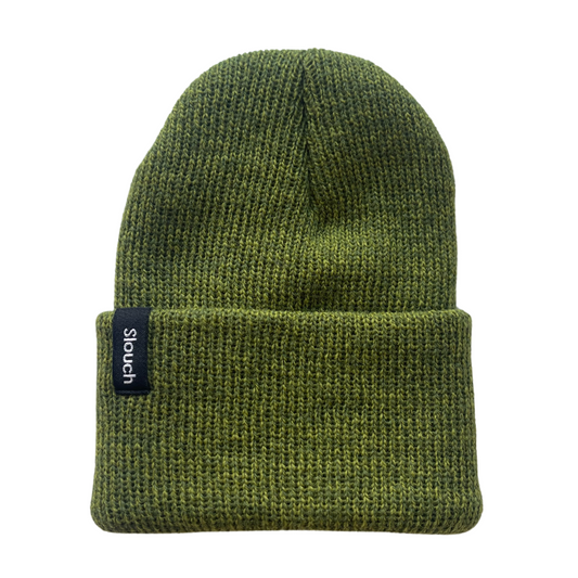 Heather Green Knit Cuff Beanie