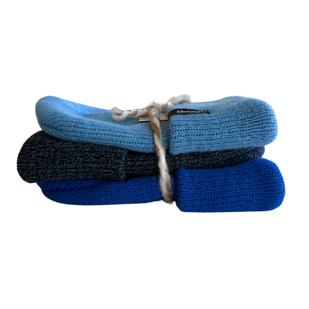Light Blue, Cove, & Royal Blue Beanie Bundle