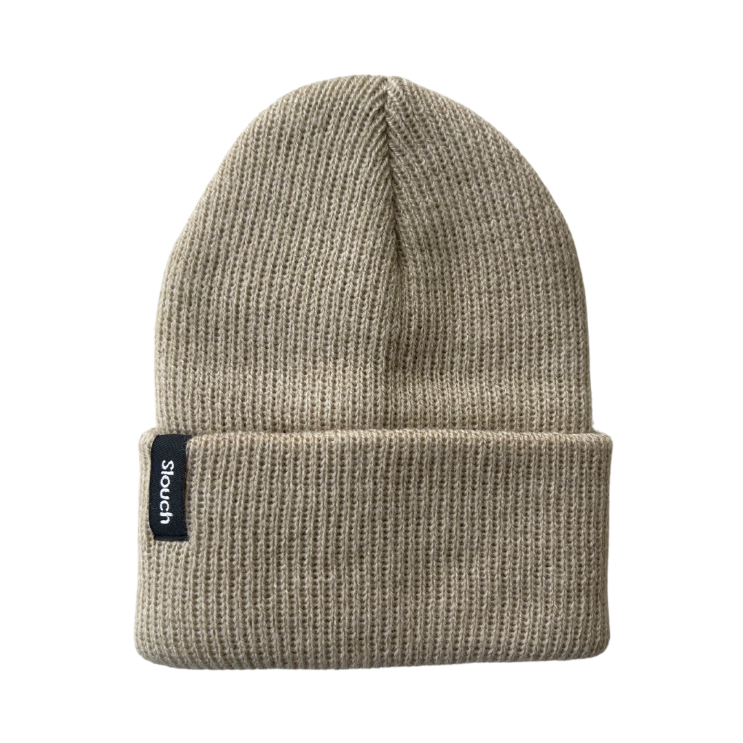 Oatmeal Knit Cuff Beanie – Slouch Headwear display picture 1