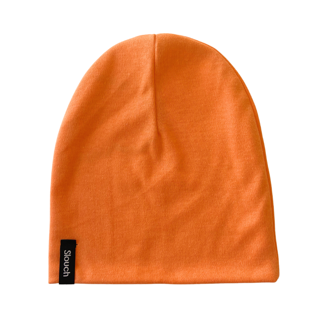 Tangerine Slouch Beanie for Newborns, Kids, and Adults