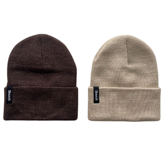 Trail & Beige Toddler Beanie Bundle