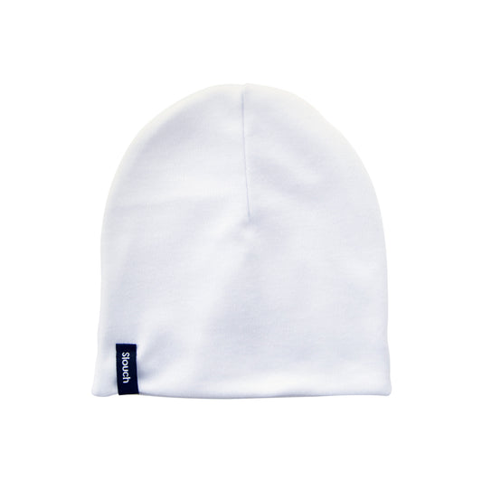 White Slouch Beanie